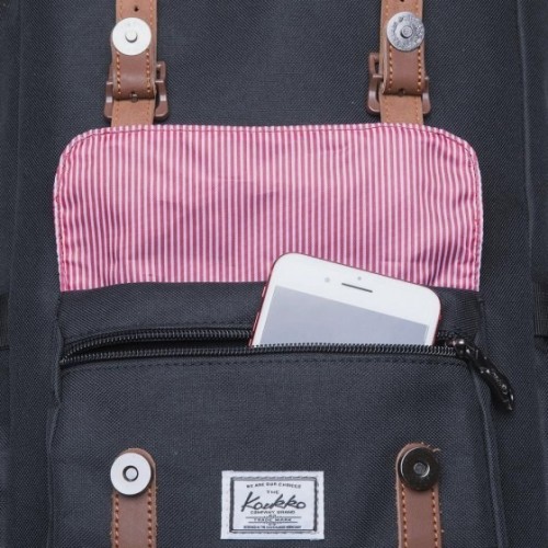 Kaukko EP5-7, Σακίδιο Πλάτης, Αδιάβροχο, Πολυεστέρας, Μαύρο