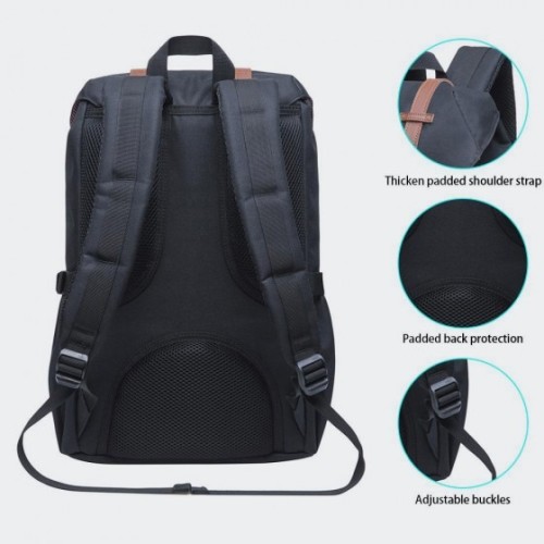 Kaukko EP5-7, Σακίδιο Πλάτης, Αδιάβροχο, Πολυεστέρας, Μαύρο