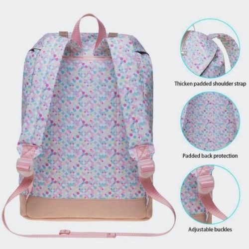 Kaukko EP6-14, Σακίδιο Πλάτης, Αδιάβροχο, Πολυεστέρας, Ροζ