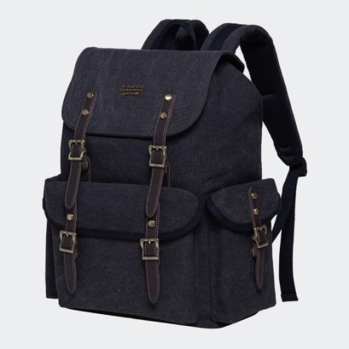 Kaukko FP703, Σακίδιο Πλάτης, Καμβάς, Μαύρο