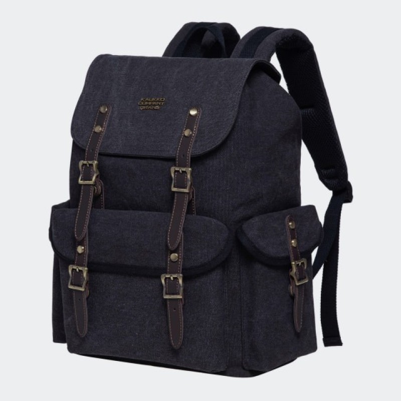 Kaukko FP703, Σακίδιο Πλάτης, Καμβάς, Μαύρο