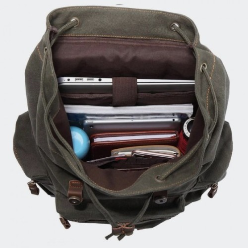 Kaukko FP702-1, Σακίδιο Πλάτης, Καμβάς, Χακί