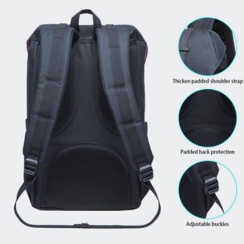 Kaukko EP5-5, Σακίδιο Πλάτης, Αδιάβροχο, Πολυεστέρας, Μαύρο/Γκρι