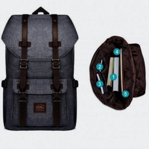 Kaukko K1023, Σακίδιο Πλάτης, Αδιάβροχο, Πολυεστέρας, Γραφίτης