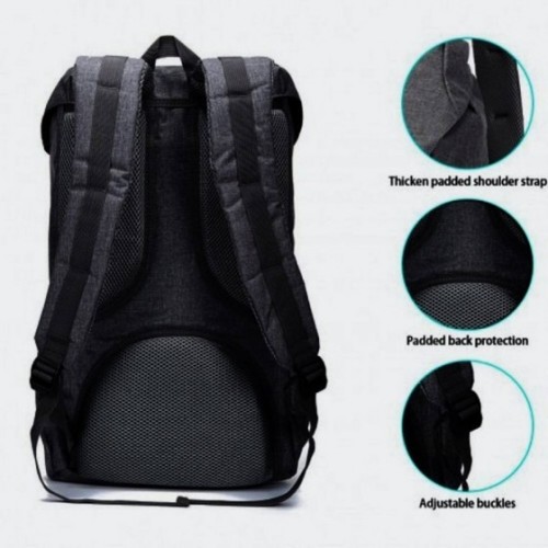 Kaukko K1023, Σακίδιο Πλάτης, Αδιάβροχο, Πολυεστέρας, Γραφίτης