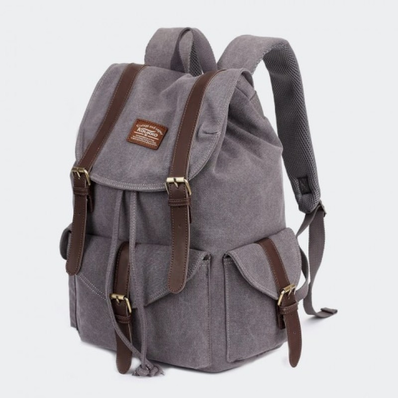 Kaukoo K1016, Σακίδιο Πλάτης, Καμβάς, Γκρι