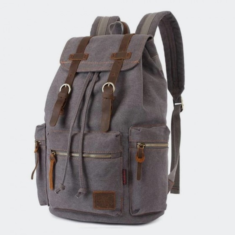 Kaukoo FP702, Σακίδιο Πλάτης, Καμβάς, Γκρι