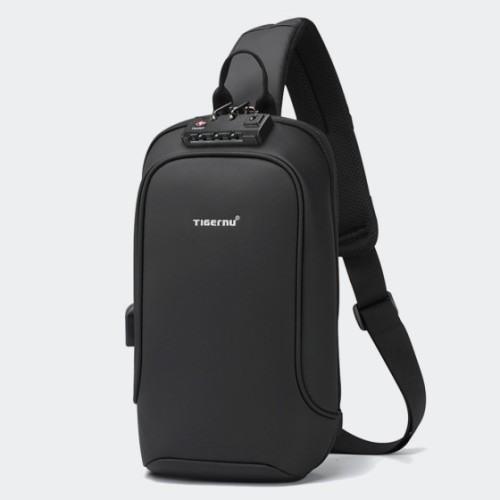 Tigernu T-S8102A Zenith, Τσαντάκι Χιαστί, Αδιάβροχο, Μαύρο