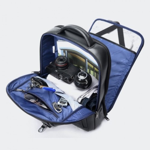 Bopai 61-122891 Fidelis, Σακίδιο Πλάτης, Δερμάτινο, Μαύρο