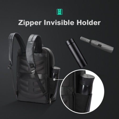 Bopai 61-123311 Ventus, Σακίδιο Πλάτης, Δερμάτινο, Μαύρο