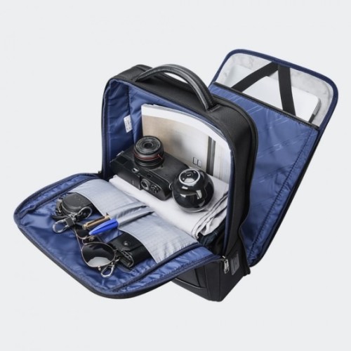 Bopai 61-122631C Amicus, Σακίδιο Πλάτης, Δερμάτινο, Μαύρο