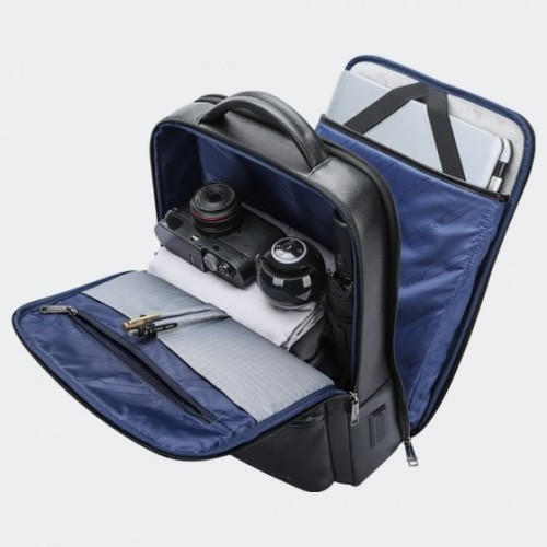 Bopai 61-70111 Praetor, Σακίδιο Πλάτης, Δερμάτινο, Μαύρο