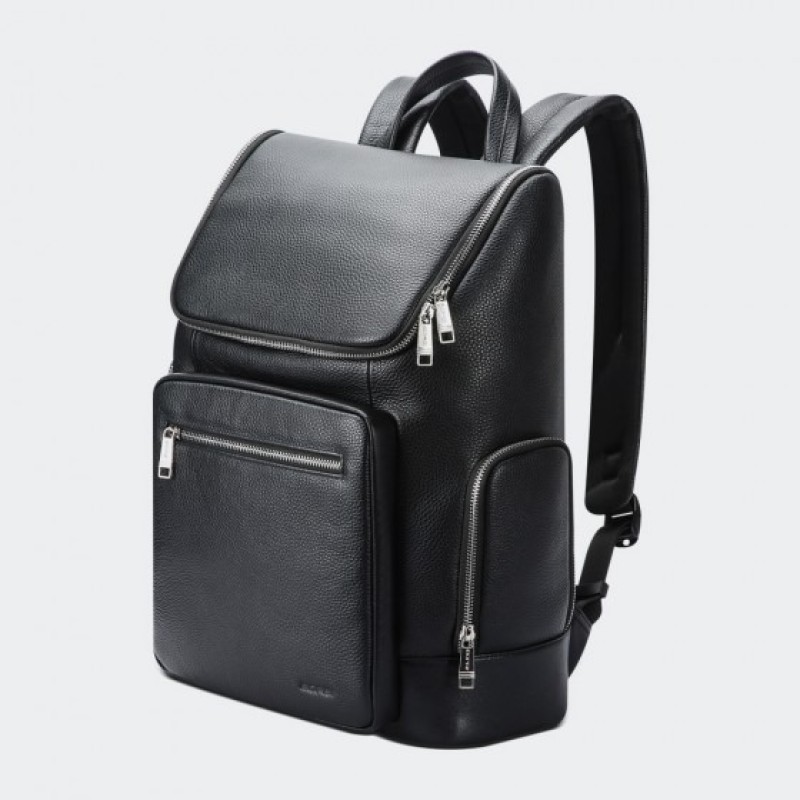 Bopai 61-122431 Fidelis, Σακίδιο Πλάτης, Δερμάτινο, Μαύρο