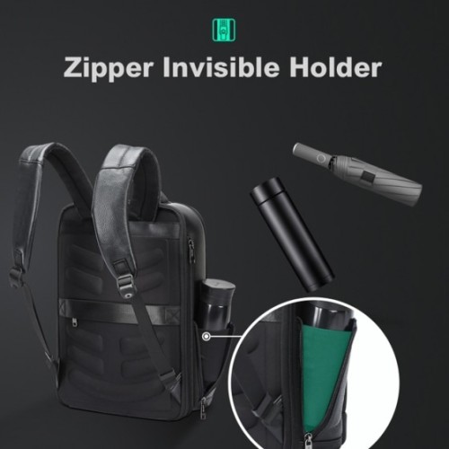 Bopai 61-122411 Serenity, Σακίδιο Πλάτης, Δερμάτινο, Μαύρο