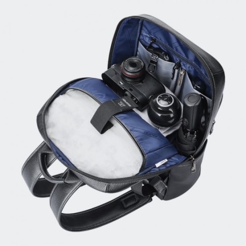 Bopai 61-121671A Luminary, Σακίδιο Πλάτης, Δερμάτινο, Μαύρο