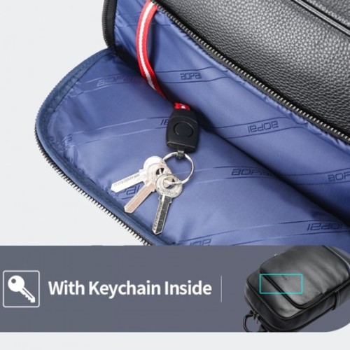 Bopai 61-121671A Luminary, Σακίδιο Πλάτης, Δερμάτινο, Μαύρο