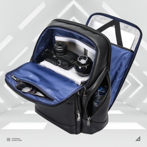 Bopai 61-123511 Orbit, Σακίδιο Πλάτης, Δερμάτινο, Μαύρο