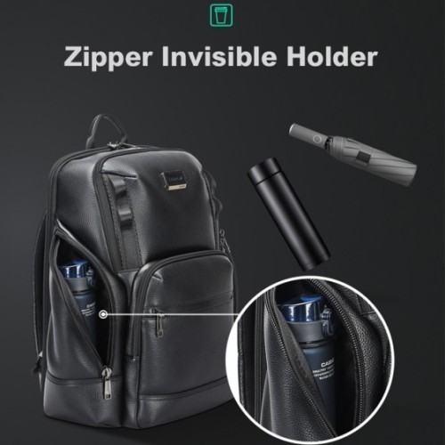 Bopai 61-123511 Orbit, Σακίδιο Πλάτης, Δερμάτινο, Μαύρο