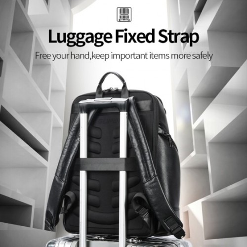 Bopai 61-123511 Orbit, Σακίδιο Πλάτης, Δερμάτινο, Μαύρο