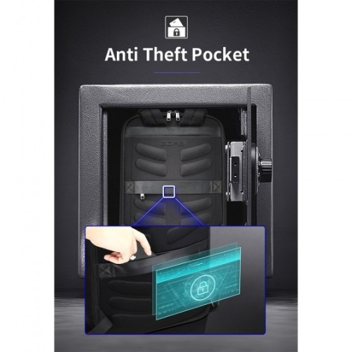 Bopai 61-109311, Harmony, Σακίδιο Πλάτης, Δερμάτινο, Μαύρο