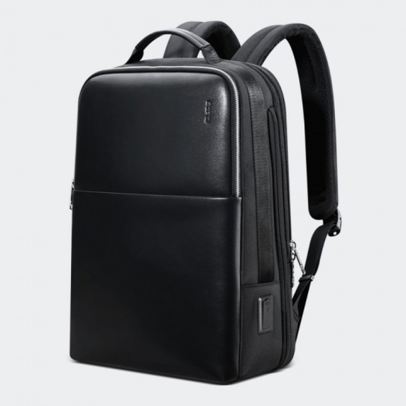 Bopai 61-18911 Luster, Σακίδιο Πλάτης, Δερμάτινο, Μαύρο