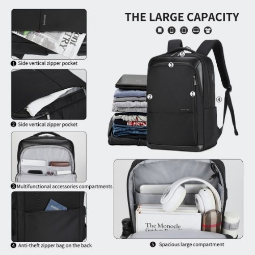 Aoking SN2119 Sora, Σακίδιο Πλάτης, Πολυεστέρας, Μαύρο