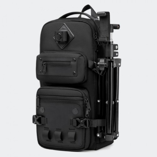 Ozuko 9585, Τσαντάκι Χιαστί, Αδιάβροχο, Μαύρο