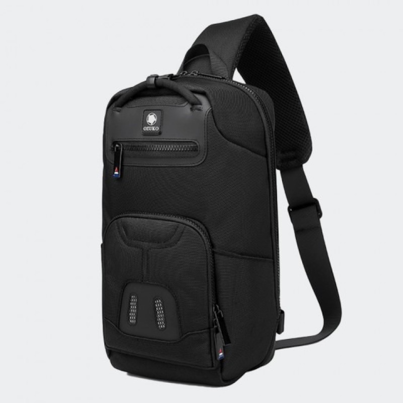 Ozuko 9420, Τσαντάκι Χιαστί, Αδιάβροχο, Μαύρο