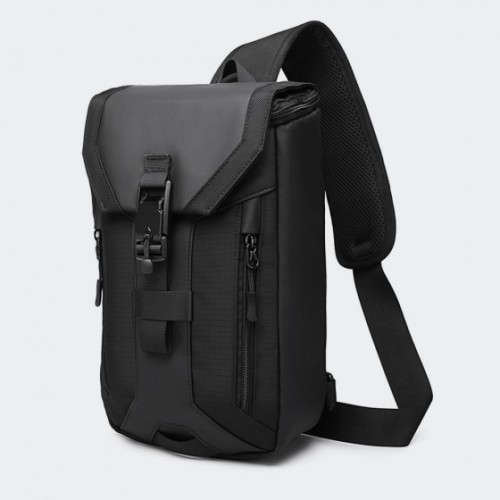 Ozuko 9334, Τσαντάκι Χιαστί, Αδιάβροχο, Μαύρο