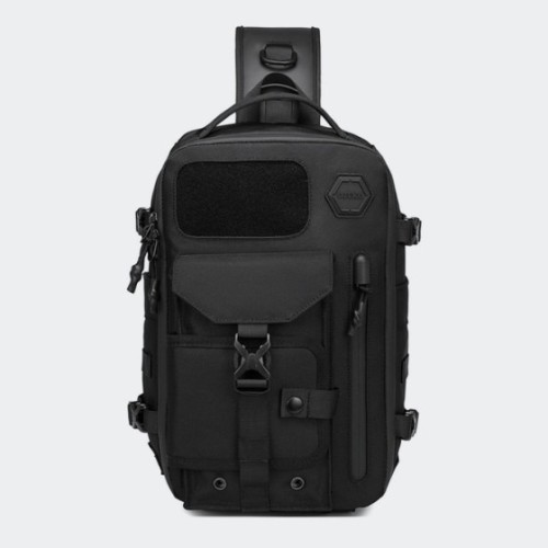 Ozuko 9737, Τσαντάκι Χιαστί, Αδιάβροχο, Μαύρο