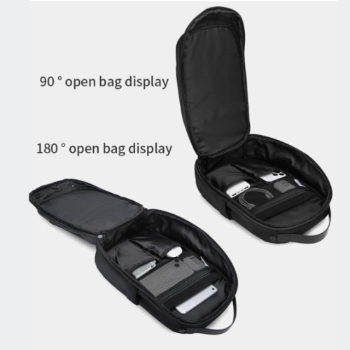 Ozuko 9731, Τσαντάκι Χιαστί, Πολυεστέρας, Μαύρο