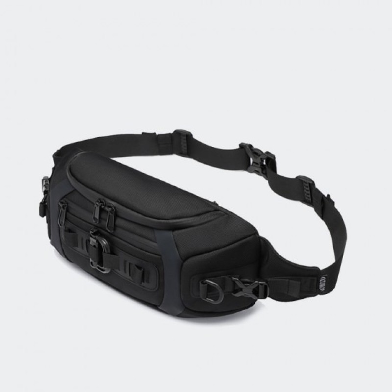 Ozuko 9530, Τσαντάκι Μέσης, Αδιάβροχο, Μαύρο