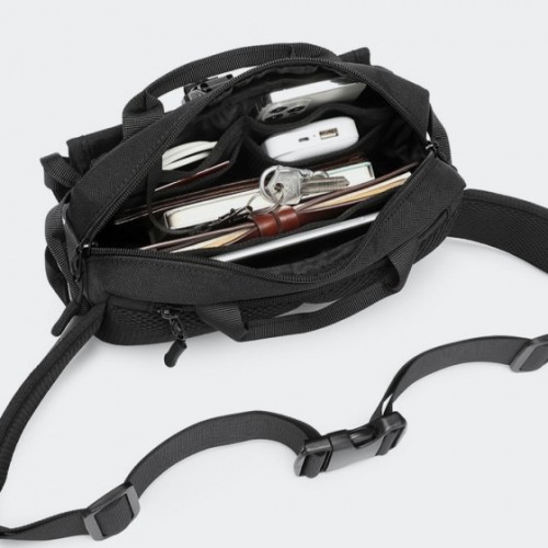 Ozuko 9450, Τσαντάκι Μέσης, Αδιάβροχο, Μαύρο