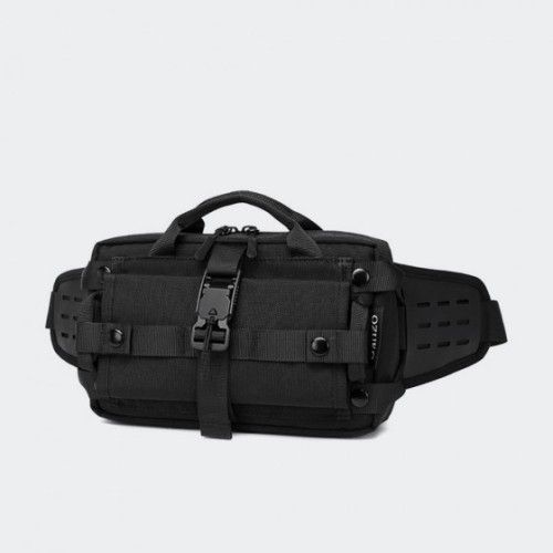 Ozuko 9450, Τσαντάκι Μέσης, Αδιάβροχο, Μαύρο