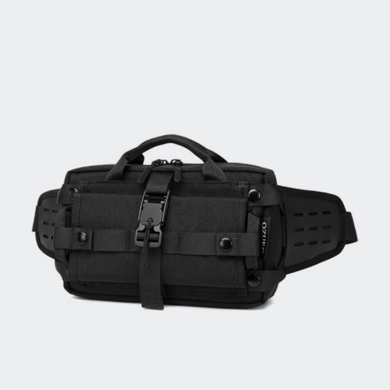 Ozuko 9450, Τσαντάκι Μέσης, Αδιάβροχο, Μαύρο