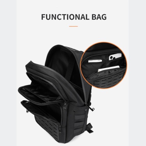 Ozuko 9687, Σακίδιο Πλάτης, Πολυεστέρας, Μαύρο