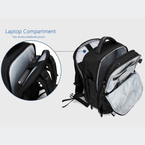 Ozuko 8983LY, Σακίδιο Πλάτης, Πολυεστέρας, Μαύρο