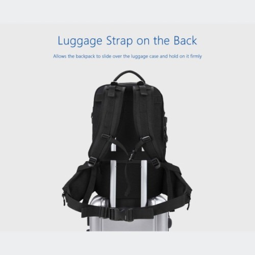 Ozuko 8983LY, Σακίδιο Πλάτης, Πολυεστέρας, Μαύρο