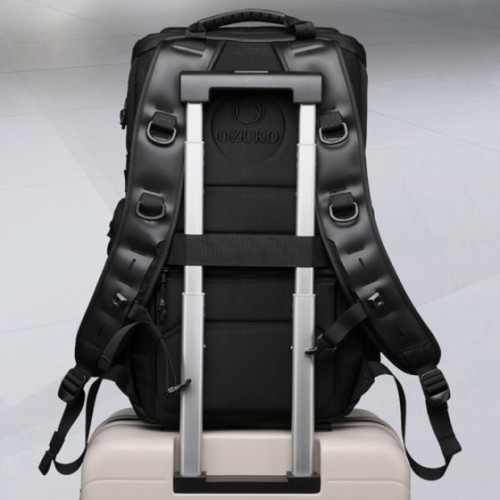 Ozuko 9617, Σακίδιο Πλάτης, Πολυεστέρας, Αδιάβροχο, Μαύρο
