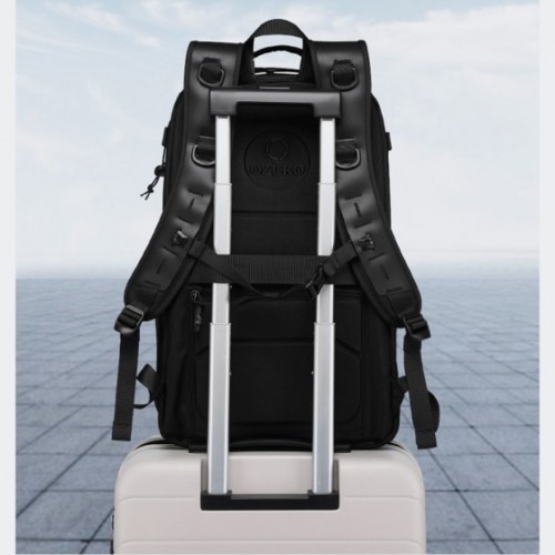 Ozuko 9639, Σακίδιο Πλάτης, Πολυεστέρας, Αδιάβροχο, Μαύρο