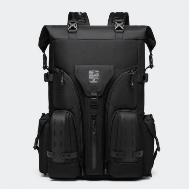 Ozuko 9631, Σακίδιο Πλάτης, Πολυεστέρας, Αδιάβροχο, Μαύρο