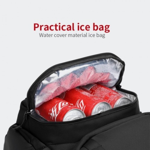 Ozuko 9386, Σακίδιο Πλάτης, Πολυεστέρας, Αδιάβροχο, Μαύρο