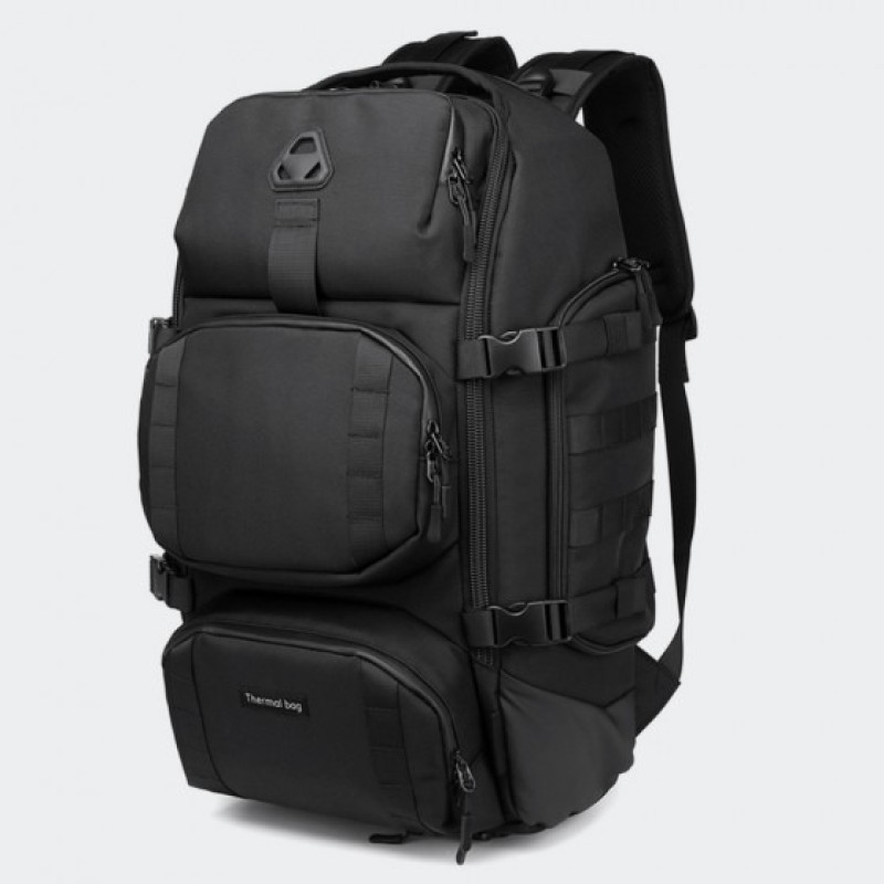 Ozuko 9386, Σακίδιο Πλάτης, Πολυεστέρας, Αδιάβροχο, Μαύρο