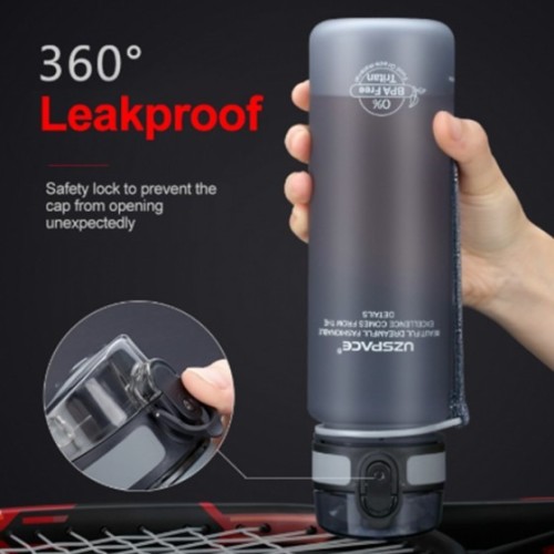 Uzspace 3026 Vitality, Μπουκάλι Νερού, Tritan, Ασπρόμαυρο