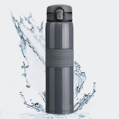 Uzspace 5082, Μπουκάλι Νερού/Θερμός, Ανοξείδωτο Ατσάλι, Γκρι