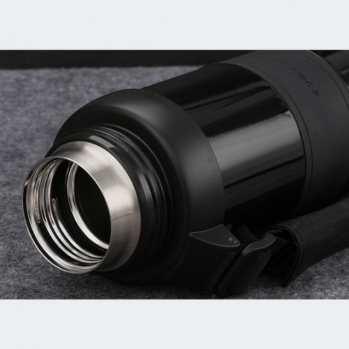 Uzspace 5088, Μπουκάλι Νερού/Θερμός, Ανοξείδωτο Ατσάλι, Μαύρο