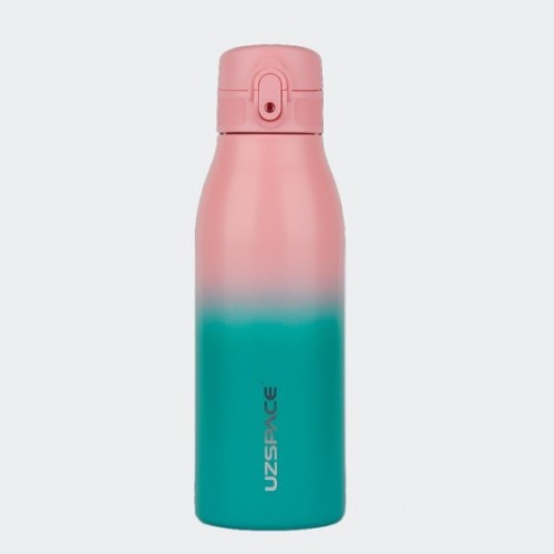 Uzspace 4203, Μπουκάλι Νερού/Θερμός, Ανοξείδωτο Ατσάλι, Ροζ/Γαλάζιο