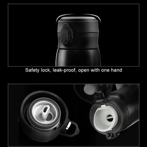 Uzspace 4076, Μπουκάλι Νερού/Θερμός, Ανοξείδωτο Ατσάλι, Λευκό