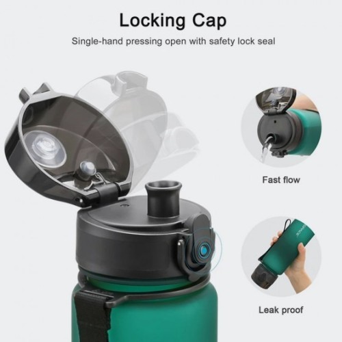 Uzspace 3038, Μπουκάλι Νερού, Tritan, Γαλάζιο/Ροζ