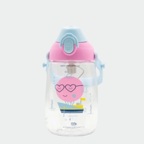 Uzspace 2201, Μπουκάλι Νερού, Παιδικό, Tritan, Ροζ